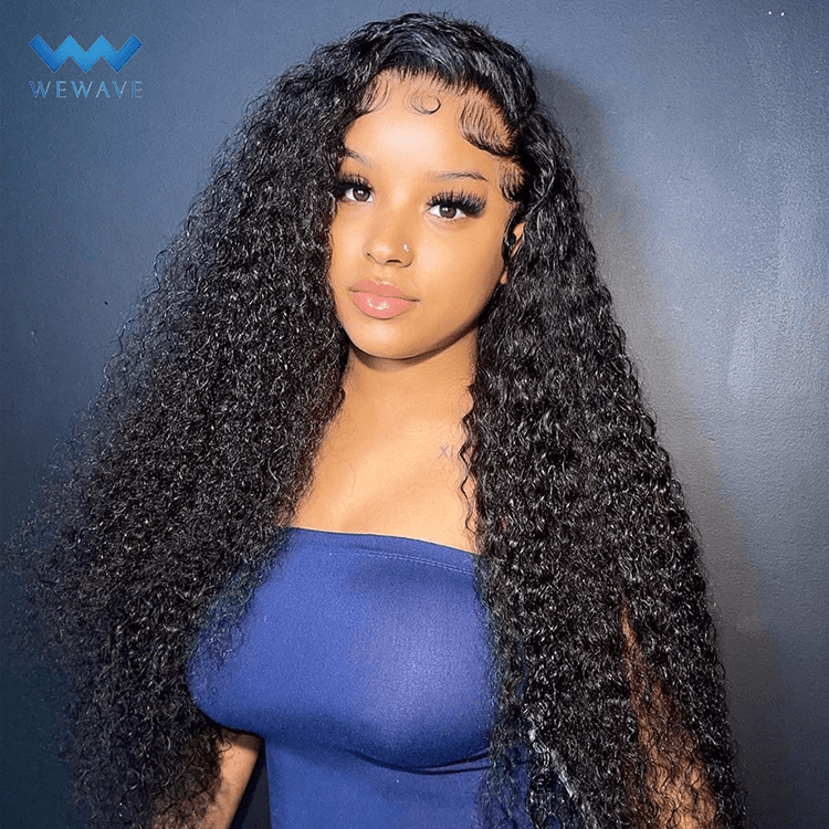 Wewave 13x4 Loose Deep Wave Frontal Wig 30 Inch Brazilian Water Wave Curly Human Hair Wigs For Women Pre Plucked 360 Lace Frontal Wig