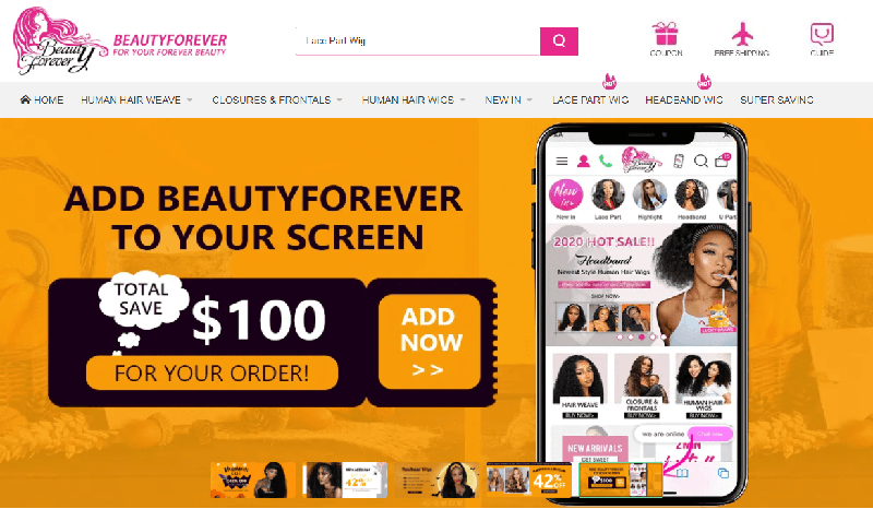 Beauty Forever Website
