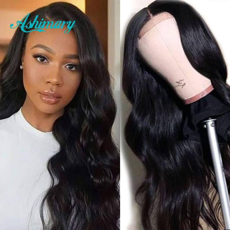 Ashimary Human Hair Body Wave Lace Frontal Wig