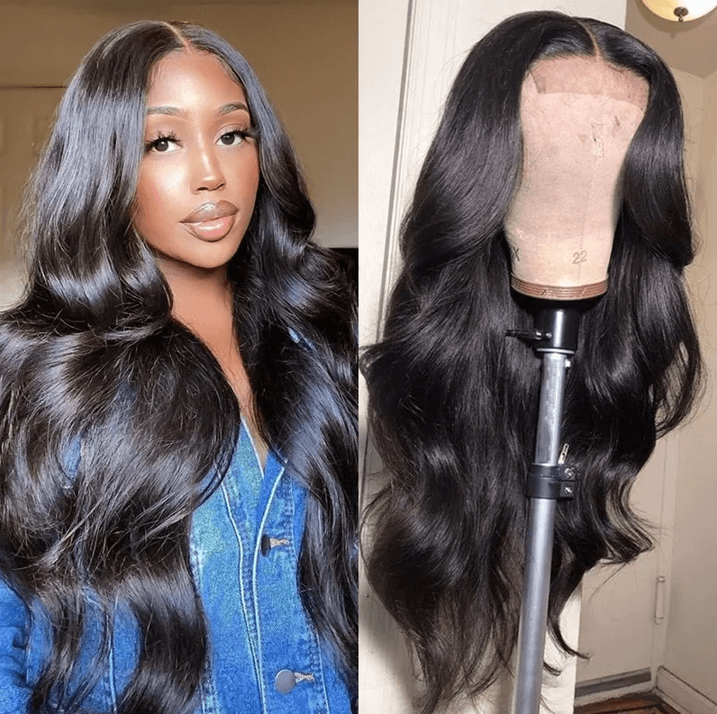 Beautyforever 5x5 HD Lace Wigs Pre Plucked Body Wave Hair Lace Closure Wigs Human Hair 200% Density Online For Sale