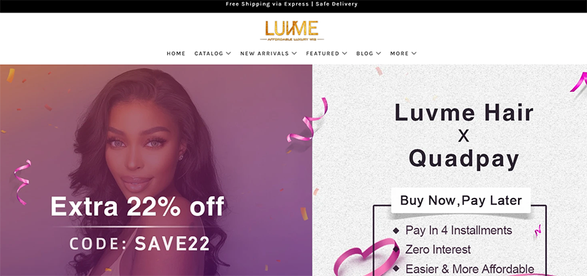 Luvme hair website