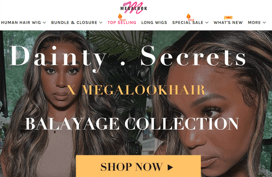megalook hair website