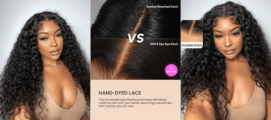 UNice Bye-Bye Knots Wig 7x5 Glueless Water Wave Lace Wig